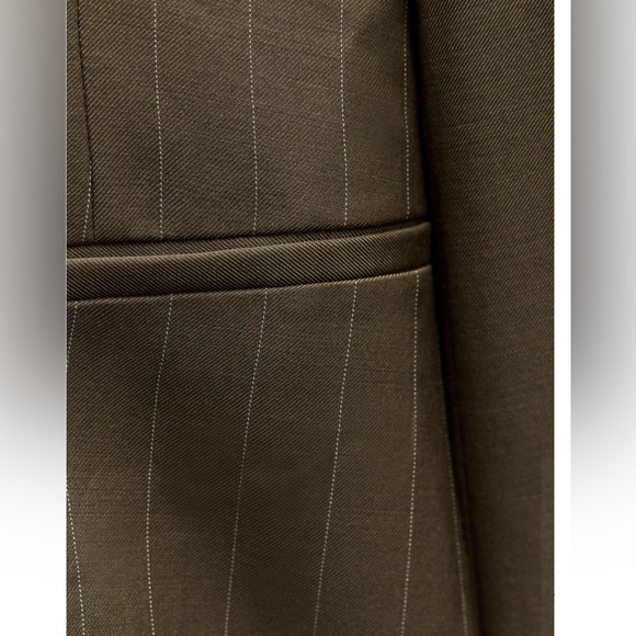 ZARA WOOL BLEND PINSTRIPE JACKET ZW COLLECTION - Picture 8 of 10